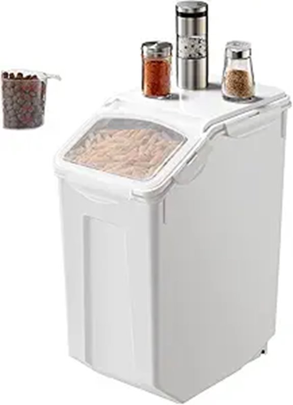 Happybuy 4.5Gallon Pet Food Storage Container