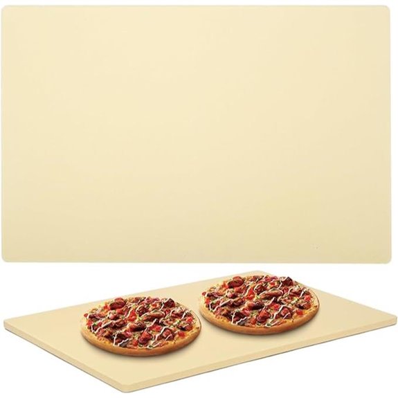 Tonchean Large Rectangular Pizza Stone for Oven & Grill