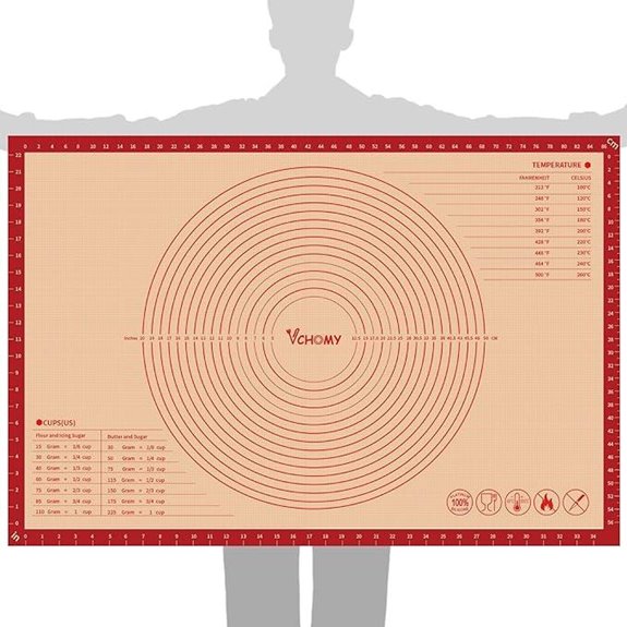 Extra Large Silicone Pastry Mat for Baking