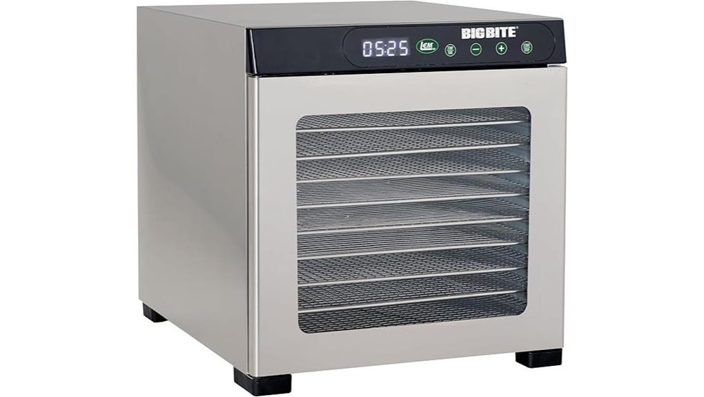 large stainless steel dehydrator