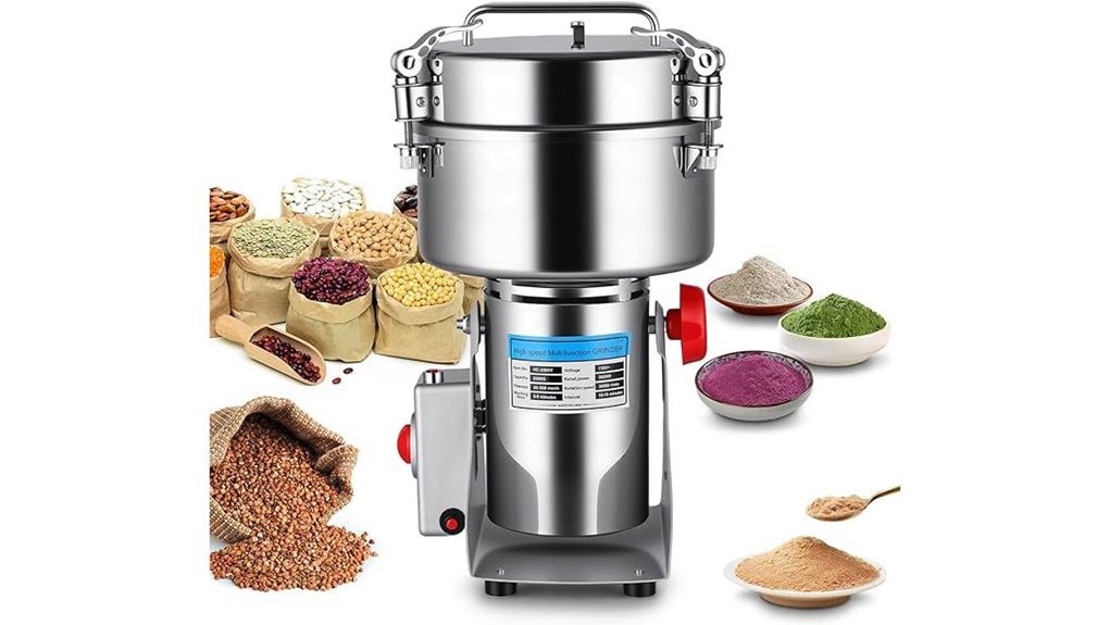 large stainless steel grain mill