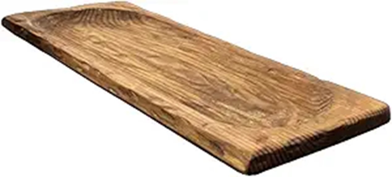 Wooden Dough Bowls - Large Decorative Baguette Trencher