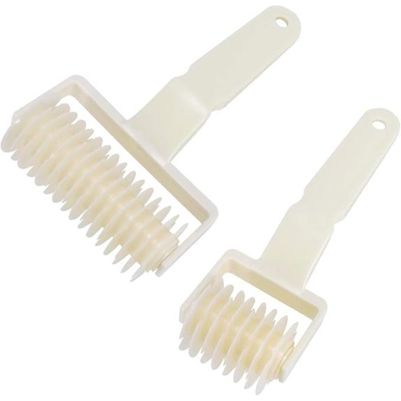 Lamoutor 2Pcs Lattice Pastry Cutter Roller Set