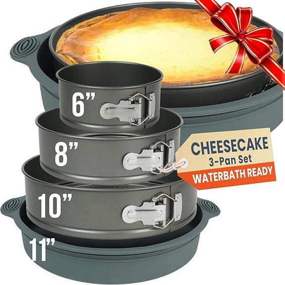 Springform Cheesecake Pans Set with Leakproof Protector