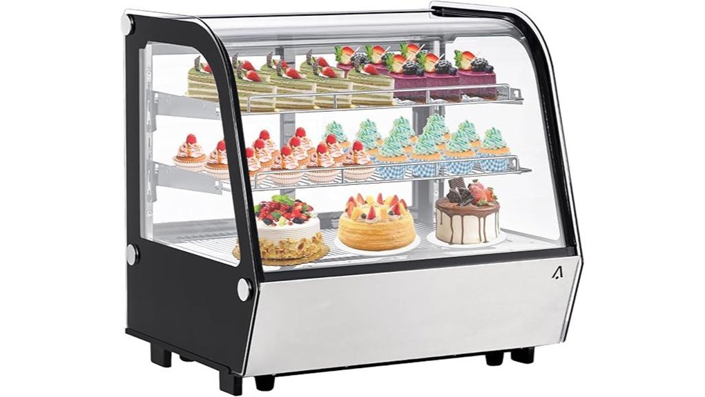 led lit commercial fridge