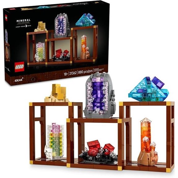 LEGO Mineral Collection Display Set for Adults