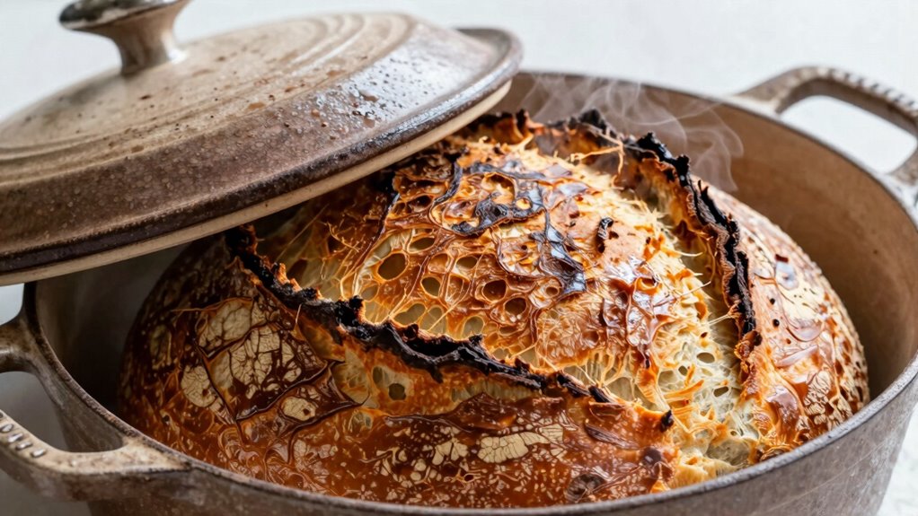 lid enhances crust formation