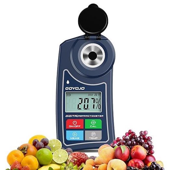 Digital Brix Refractometer for Liquids and Fruits
