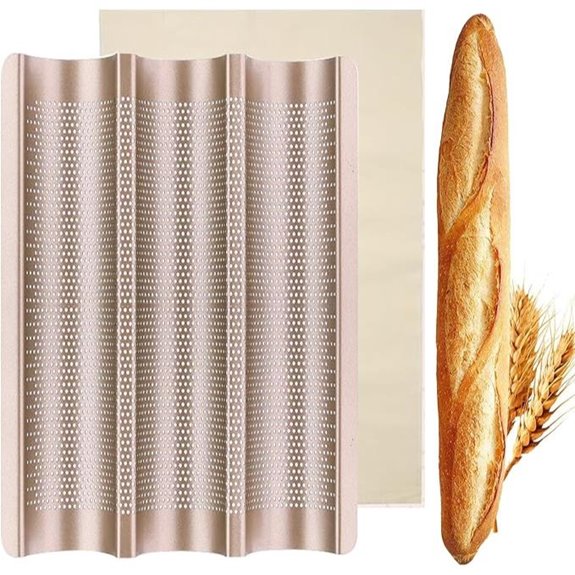 French Baguette Pan with Proofing Cloth (15x11)