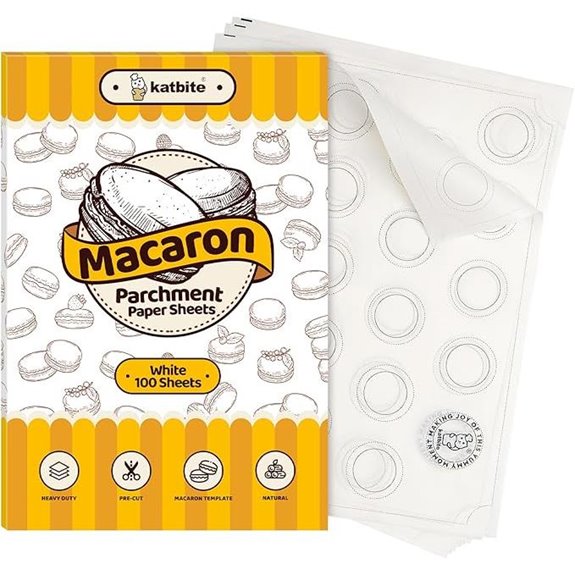 Katbite Macaron Parchment Sheets 12x16 inches