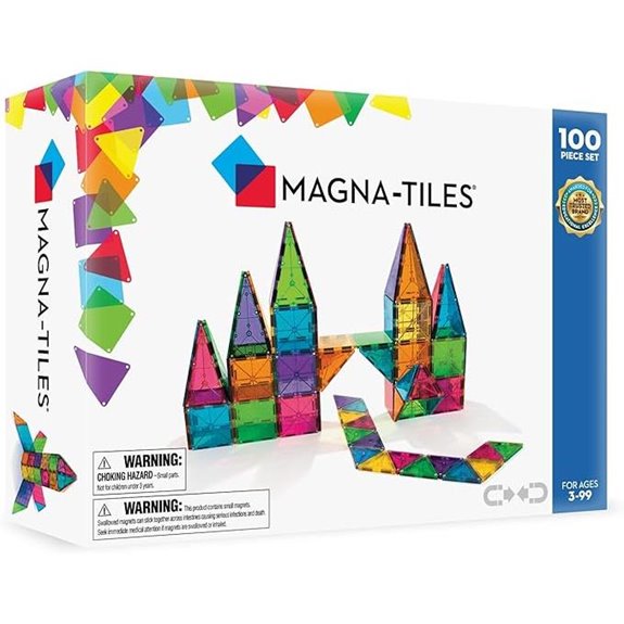 MAGNA-TILES Classic 100-Piece Magnetic Construction Set