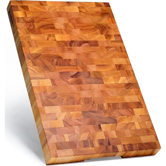 Shumar Mahogany End-Grain Cutting Board with Handles