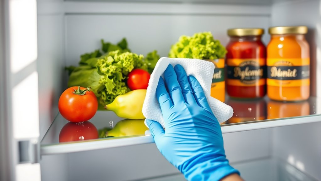 maintain clean dry fridge