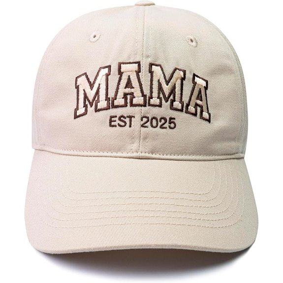 Mama EST 2025 Embroidered New Mom Hat