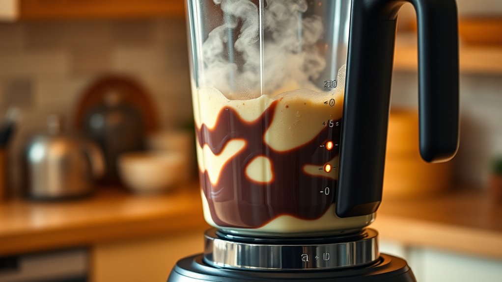 manage heat during blending