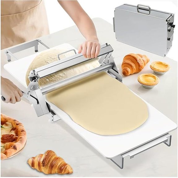 Folding Manual Dough Sheeter for Croissants and Baking