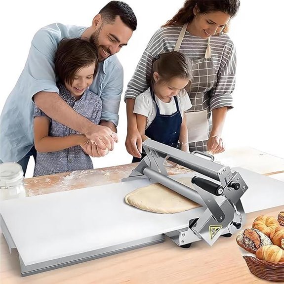 Croissant Dough Laminator with Manual/Electric Options