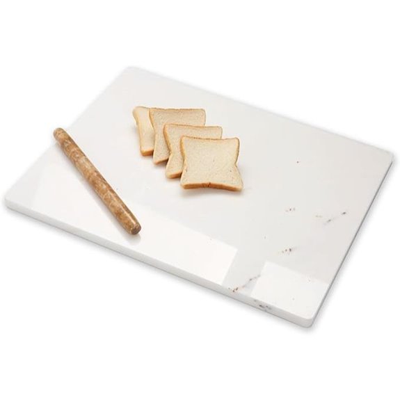 Diflart Marble Cutting Board with Non-Slip Feet