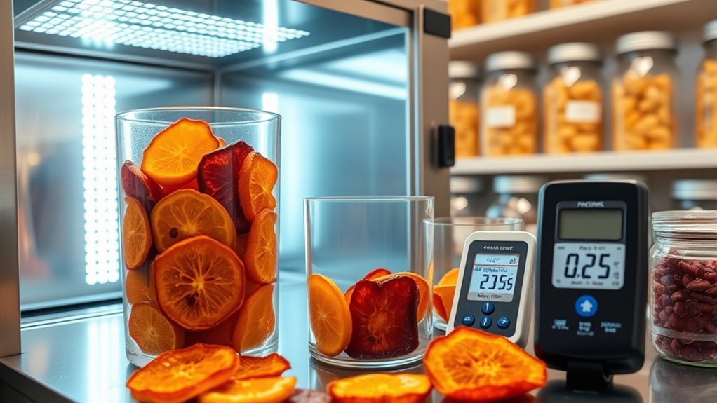 measuring moisture in freeze dried foods