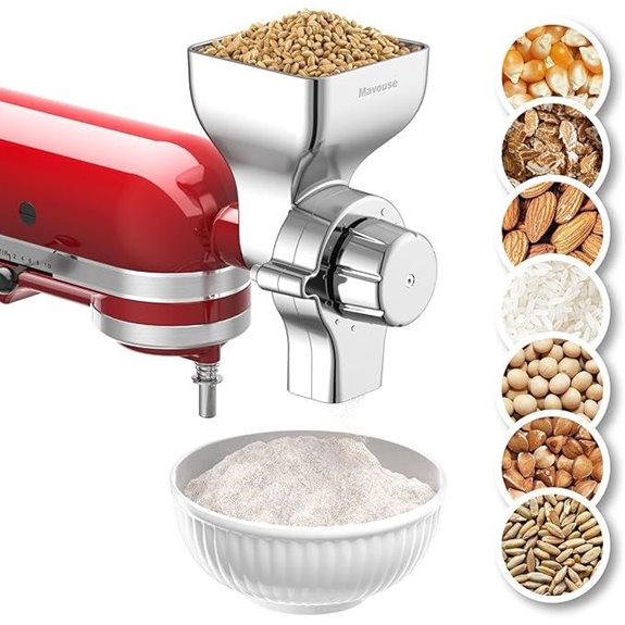 All Metal Grain Mill Attachment for KitchenAid Mixer