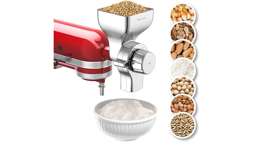 metal kitchenaid grain mill