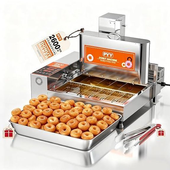 PYY Commercial Mini Donut Machine 6-Row 2600 Pcs/Hr