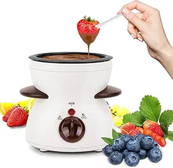 MultiOutools Mini Electric Chocolate Fondue Set