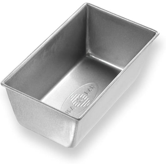 USA Pan Bakeware Nonstick Mini Loaf Pan Set of 4 Aluminized Steel