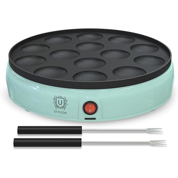 ULTICOR Mini Pancake Maker with 14 Holes