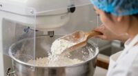 minimize flour dust exposure