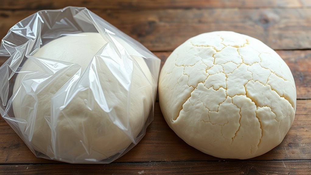 moisture loss causes crust