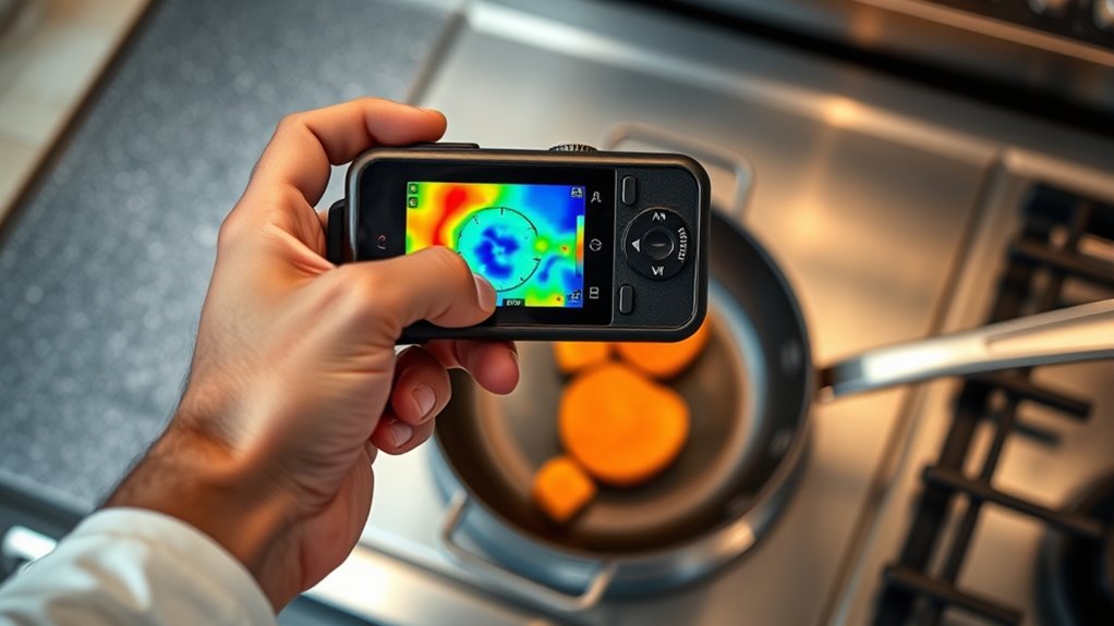 monitor cookware heat distribution