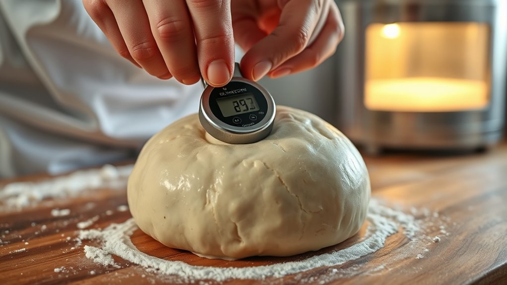 monitor dough temperature accurately