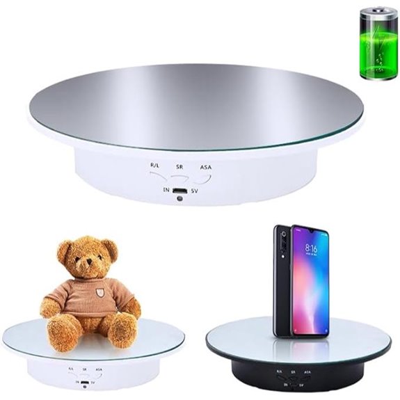 JAYEGT Motorized 360° Rotating Display Stand