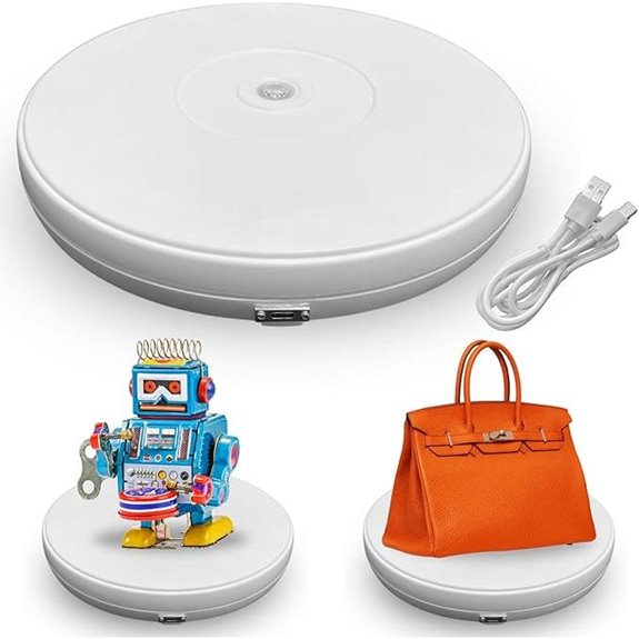 Fotoconic Motorized Rotating Display Stand with LED