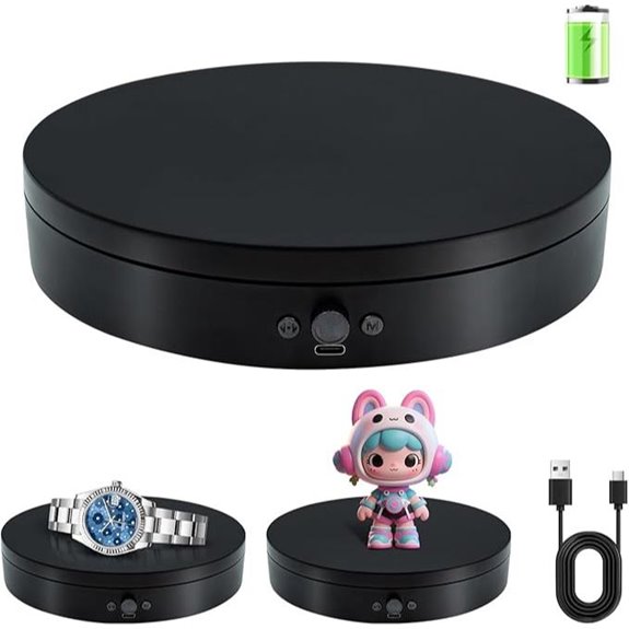 Motorized 7.87-inch Rotating Display Stand