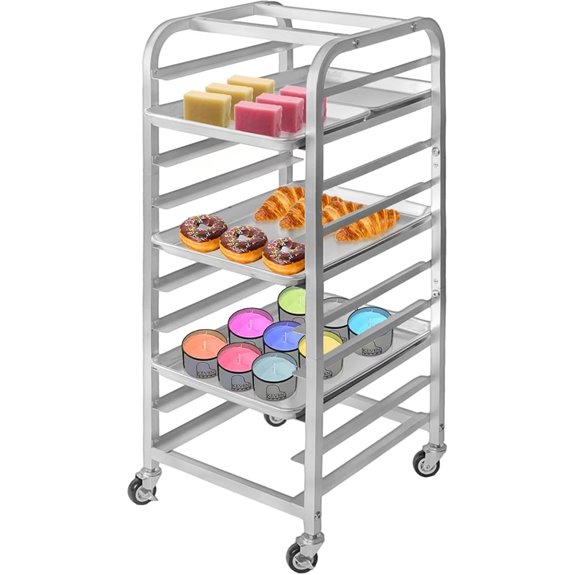 10-Tier Sheet Pan Rack for Baking and Cooling