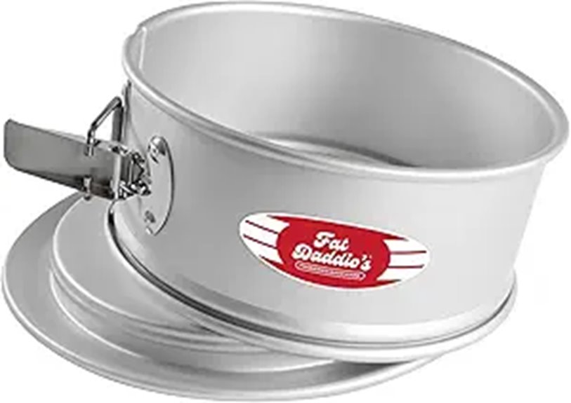 Fat Daddio's PSF-83 Anodized Aluminum Springform Pan 8 x 3 Inch