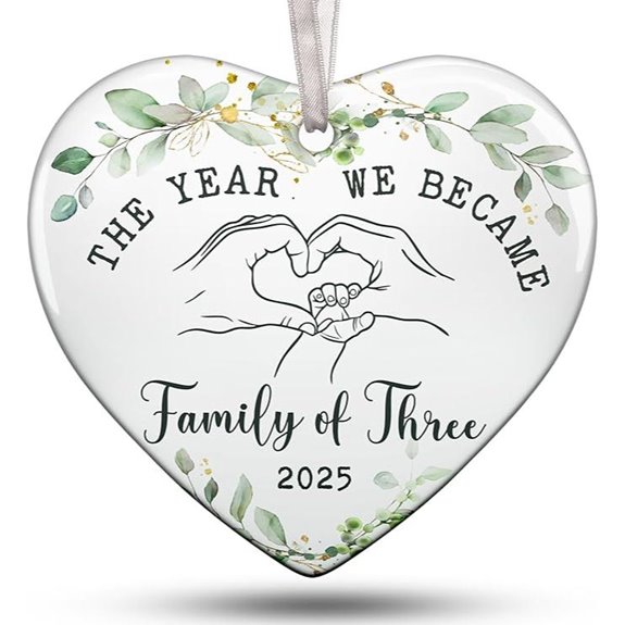 Baby's First Christmas Ornament 2025 for New Parents