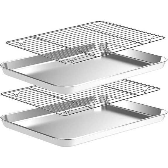 CEKEE Baking Sheet Set with Wire Racks