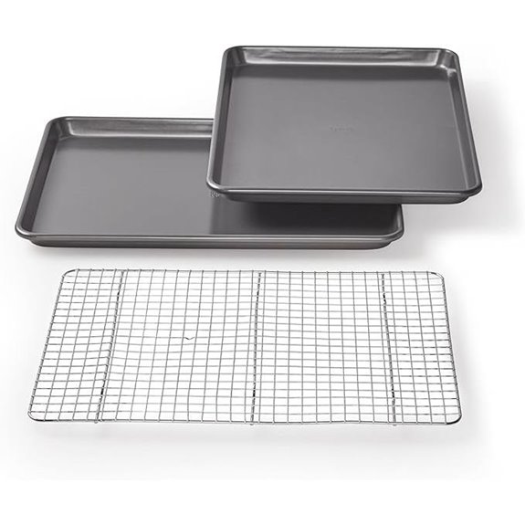 Chicago Metallic Non-Stick Cookie & Jelly-Roll Pan Set