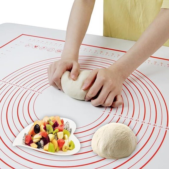 Silicone Baking Mat for Dough Rolling and Kneading