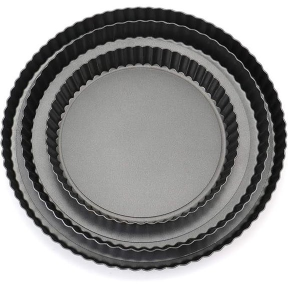 Tosnail Non-Stick Quiche & Tart Pans Set of 3