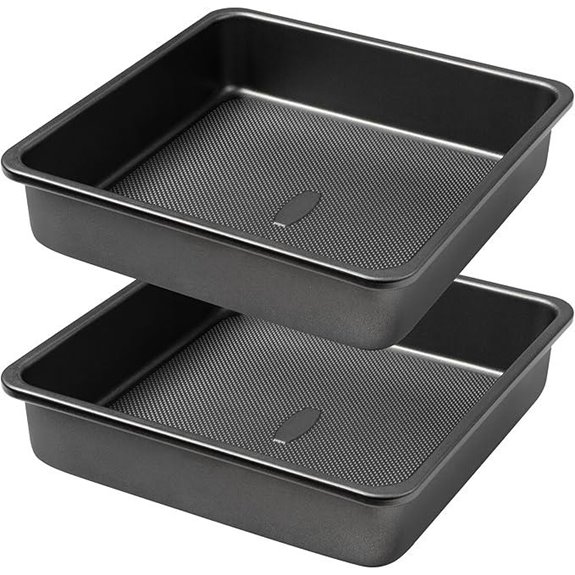 Tiawudi 9x9 Inch Nonstick Cake Pan Set