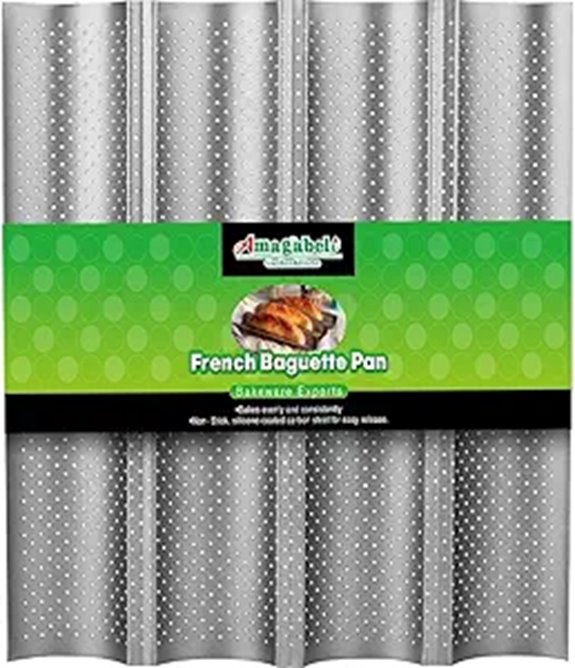 AMAGABELI Baguette Bread Pan Nonstick 15x13