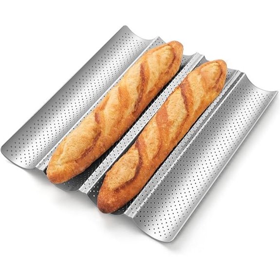 Nonstick Baguette Bread Pan for French Baking