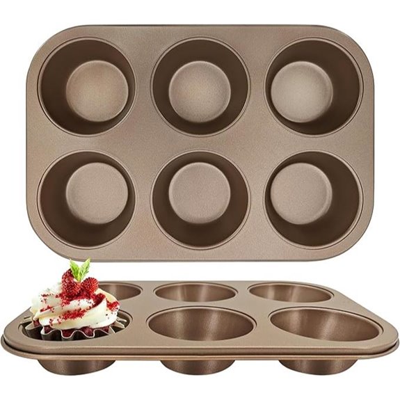 Satax Nonstick 6-Cup Muffin Pan (2-Pack)
