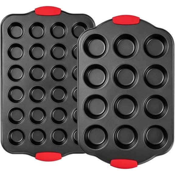 Tiawudi Nonstick Muffin Pan Set 2-Pack