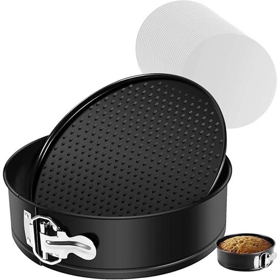 Massugar 9-Inch Nonstick Springform Pan with Liners