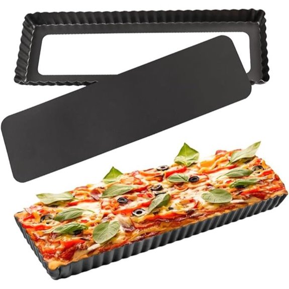 14-Inch Nonstick Rectangular Tart Pan Set of 2